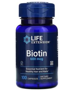 Life Extension, Biotin, 600 mcg, 100 Capsules