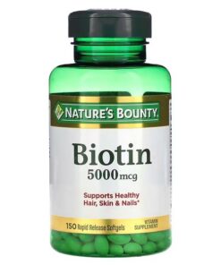 Nature's Bounty, Biotin, 5,000 mcg, 150 Rapid Release Softgels