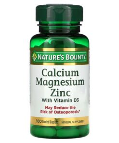Nature's Bounty, Calcium Magnesium Zinc with Vitamin D3, 100 Coated Caplets