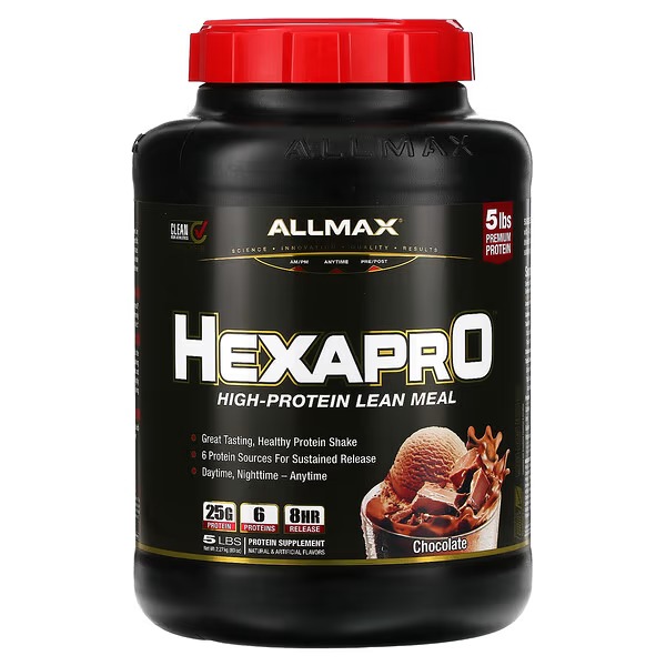 ALLMAX, Hexapro, High-Protein Lean Meal, Chocolate, 5 lbs (2.27 kg
