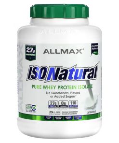 ALLMAX, IsoNatural, Pure Whey Protein Isolate, Unflavored, 5 lbs (2.27 kg)
