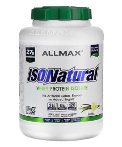 ALLMAX, IsoNatural, Pure Whey Protein Isolate, Vanilla, 5 lbs (2.27 kg)