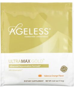 Ageless Foundation Laboratories, UltraMax Gold, Advanced Rejuvenation Formula with Alphatrophin, Valencia Orange, 22 Packets, 0.61 oz (17.4 g) Each