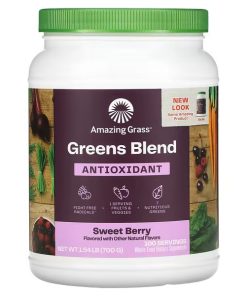 Amazing Grass, Green Blend, Antioxidant, Sweet Berry, 1.54 lb (700 g)