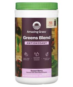 Amazing Grass, Greens Blend, Antioxidant, Sweet Berry, 14.8 oz (420 g)