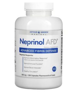 Arthur Andrew Medical, Neprinol AFD, Advanced Fibrin Defense, 500 mg, 300 Capsules