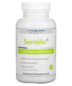 Arthur Andrew Medical, Serretia, Pure Serrapeptase, 125,000 SPU, 180 Capsules