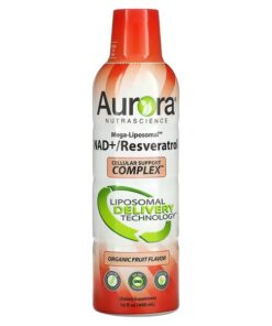 Aurora Nutrascience, Mega-Liposomal NAD+/Resveratrol, Organic Fruit, 16 fl oz (480 ml)