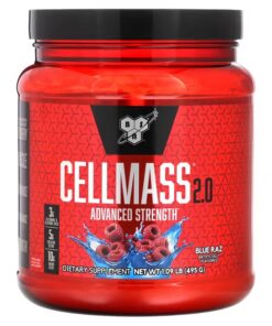 BSN, Cellmass 2.0, Advanced Strength, Blue Raz, 1.09 lb (495 g)
