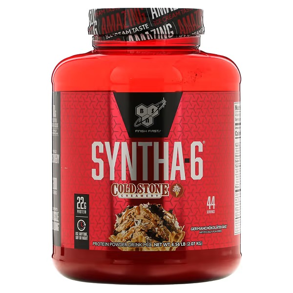 BSN, Syntha-6, Cold Stone Creamery, Germanchokolatekake, 4.56 lb (2.07 kg)