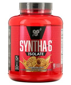 BSN, Syntha-6 Isolate, Protein Powder Drink Mix, Peanut Butter Cookie, 4.02 lb (1.82 kg)