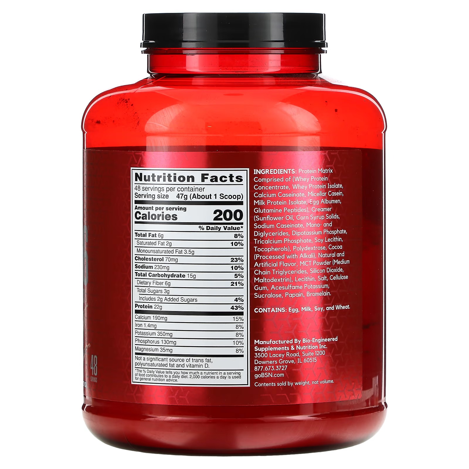 BSN, Syntha-6, Ultra Premium Protein Matrix, Chocolate Milkshake, 5 lbs (2.27 kg)_1