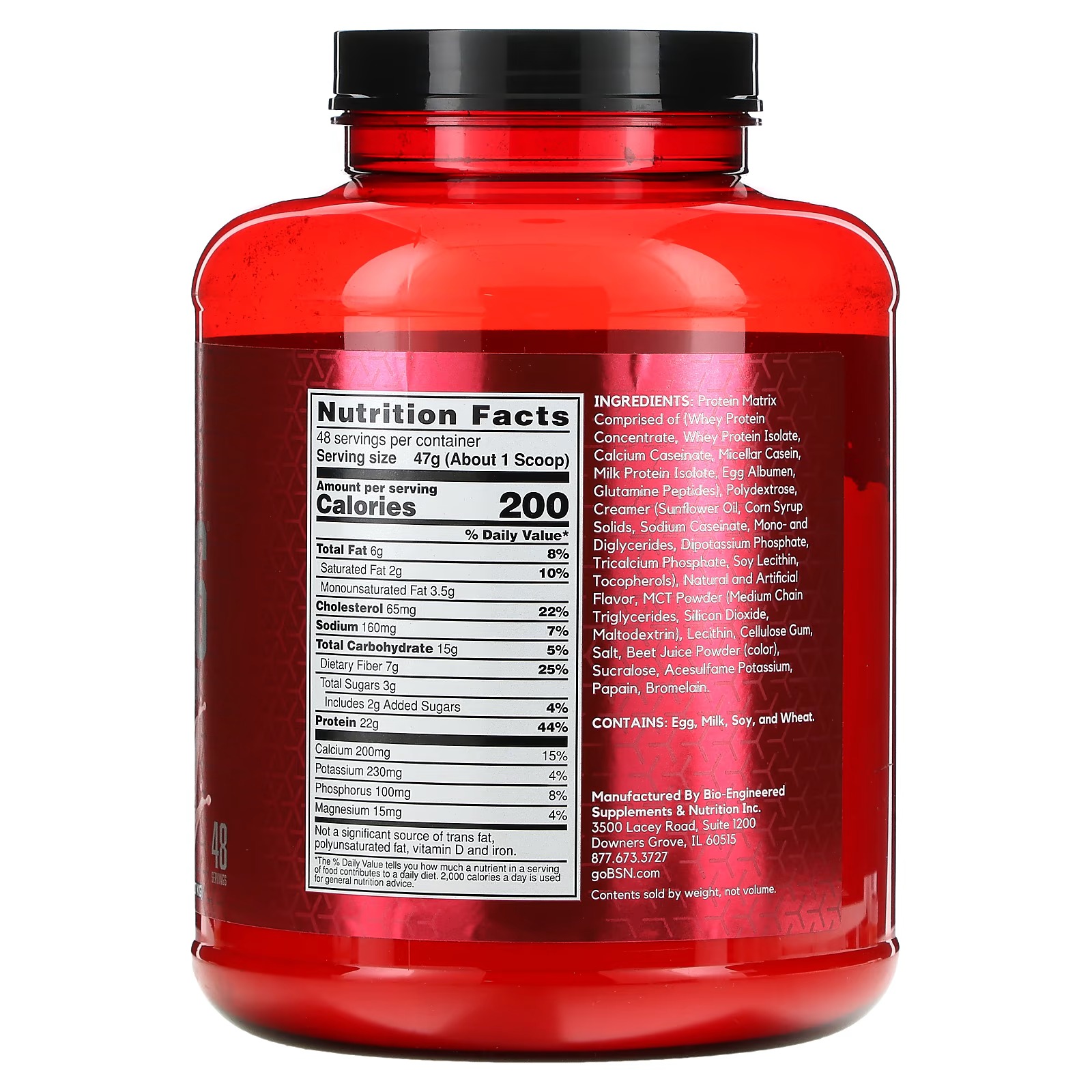BSN, Syntha-6, Ultra Premium Protein Matrix, Strawberry Milkshake, 5 lbs (2.27 kg)_1