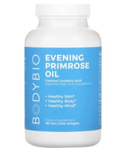BodyBio, Evening Primrose Oil, 180 Non-GMO Softgels