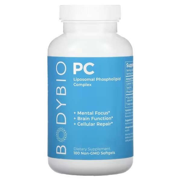 BodyBio, PC, Liposomal Phospholipid Complex, 100 Non-GMO Softgels