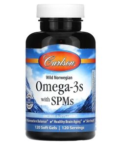 Carlson, Omega-3s with SPMs, 120 Softgels