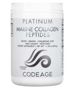 Codeage, Platinum, Marine Collagen Peptides, Unflavored, 11.5 oz (326 g)