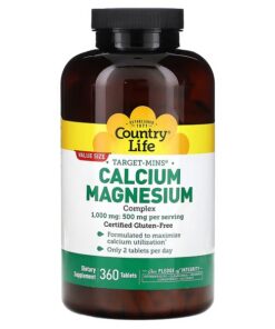 Country Life, Target-Mins Calcium-Magnesium Complex, 360 Tablets