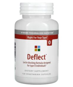 D'Adamo Personalized Nutrition, Deflect, Lectin Blocking Formula for Type O, 120 Vegetarian Capsules