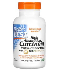 Doctor's Best, High Absorption Curcumin, 1,000 mg, 120 Tablets