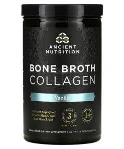 Dr. Axe / Ancient Nutrition, Bone Broth Collagen, Vanilla, 1.1 lbs (519 g)