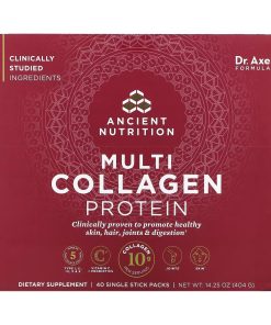 Dr. Axe / Ancient Nutrition, Multi Collagen Protein, 40 Single Stick Packets, 0.36 oz (10.1 g) Each