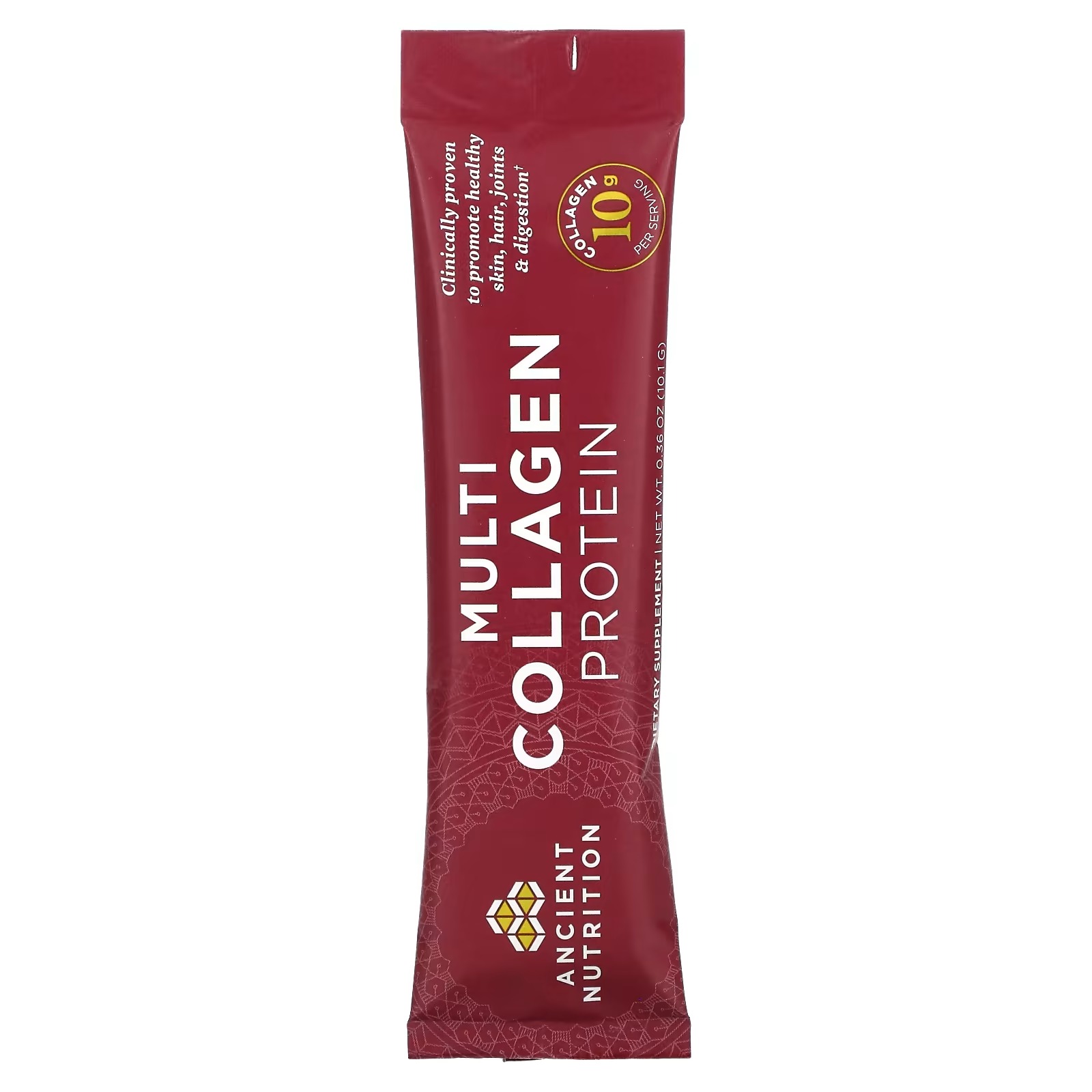 Dr. Axe : Ancient Nutrition, Multi Collagen Protein, 40 Single Stick Packets, 0.36 oz (10.1 g) Each_1