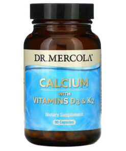 Dr. Mercola, Calcium with Vitamins D3 & K2, 90 Capsules