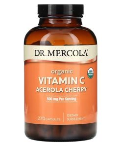 Dr. Mercola, Organic Vitamin C, Acerola Cherry, 166 mg, 270 Capsules