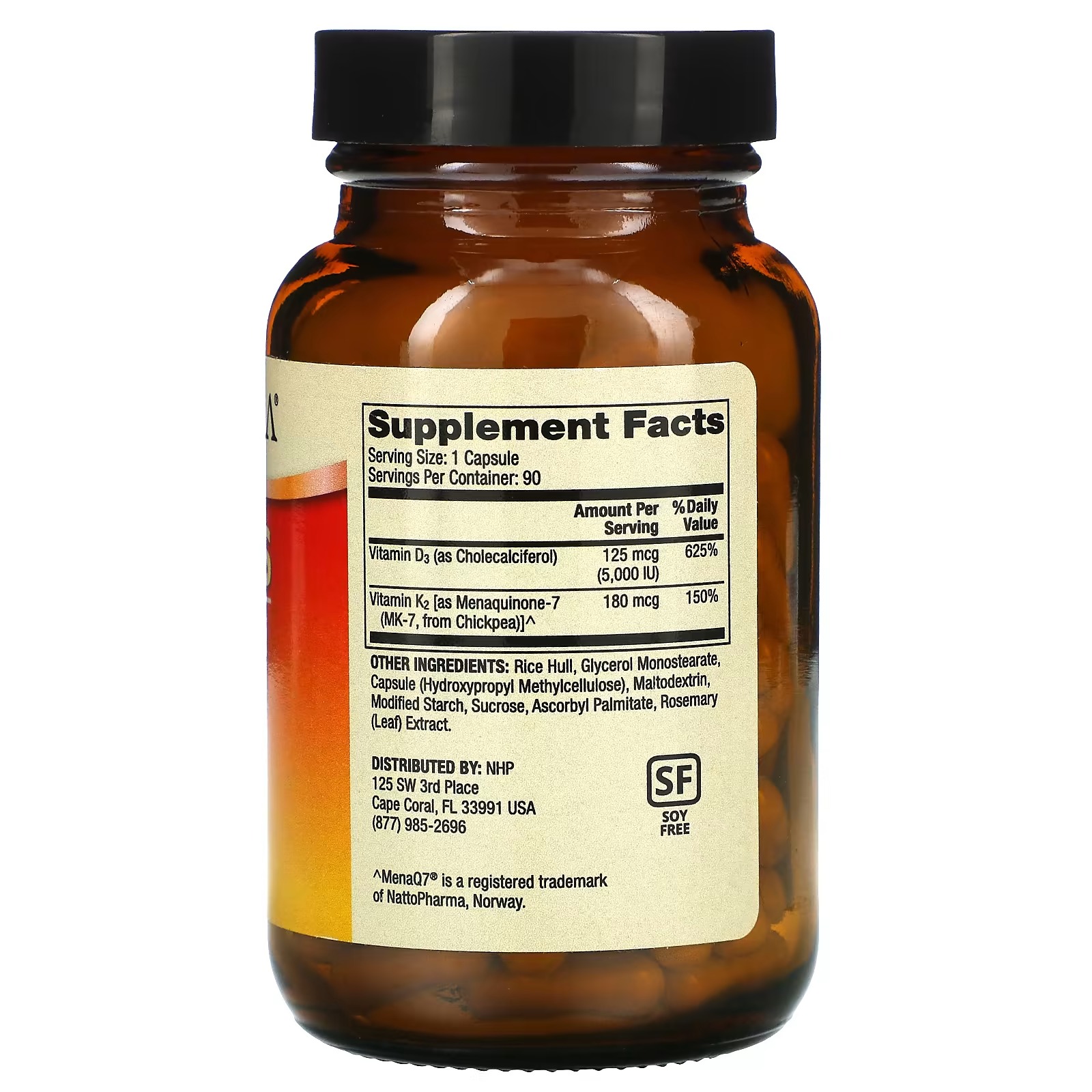 Dr. Mercola, Vitamins D3 & K2, 90 Capsules_1