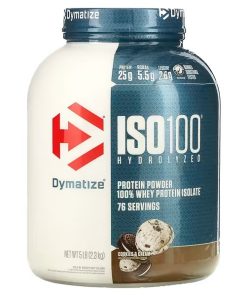 Dymatize, ISO100 Hydrolyzed, 100% Whey Protein Isolate, Cookies & Cream, 5 lb (2.3 kg)