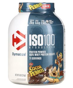 Dymatize, ISO100 Hydrolyzed, Protein Powder 100% Whey Protein Isolate, Cocoa Pebbles Flavor, 5 lb (2.3 kg)