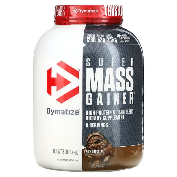 Dymatize, Super Mass Gainer, Rich Chocolate, 6 lb (2.7 kg)