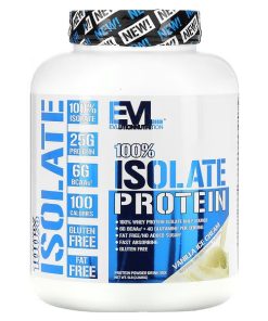 EVLution Nutrition, 100% Isolate Protein, Vanilla Ice Cream, 5 lb (2.268 kg)