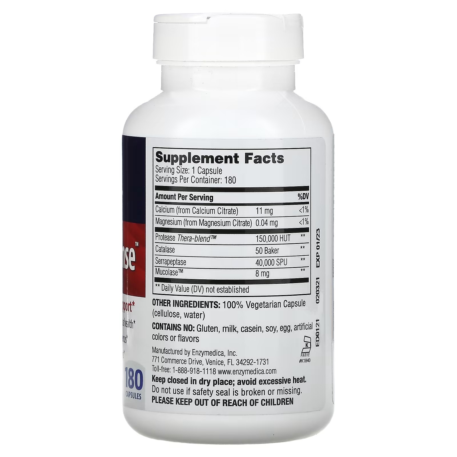 Enzymedica, Enzyme Defense, 180 Capsules_1