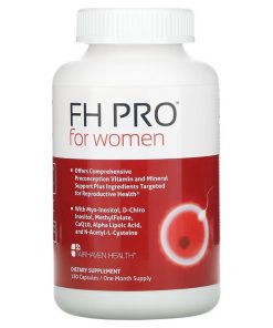 Fairhaven Health, FH Pro for Women, Clinical-Grade Fertility Supplement, 180 Capsules