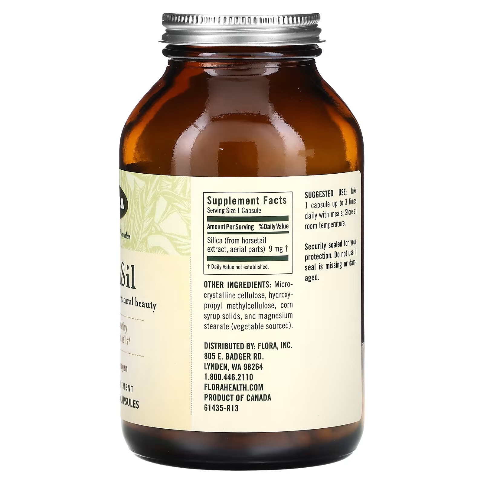 Flora, FloraSil, 180 Vegetarian Capsules1