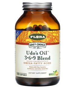 Flora, Udo's Choice, Udo's Oil 3-6-9 Blend, 180 Vegetarian Softgels