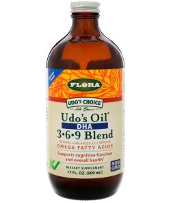 Flora, Udo's Choice, Udo's Oil DHA 3-6-9 Blend, 17 fl oz (500 ml)