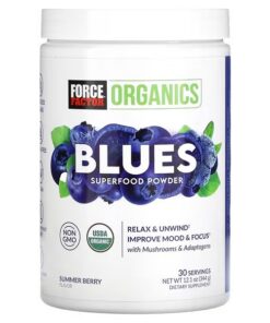 Force Factor, Organics, Blues Superfood Powder, Summer Berry, 12.1 oz (344 g)