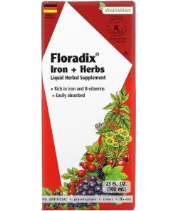 Gaia Herbs, Floradix, Iron + Herbs, 23 fl oz (700 ml)
