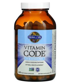 Garden of Life, Vitamin Code, 50 & Wiser Men, Whole Food Multivitamin, 240 Vegetarian Capsules