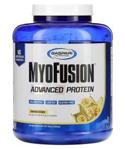 Gaspari Nutrition, MyoFusion, Advanced Protein, Banana Cream, 4 lbs (1.81 g)