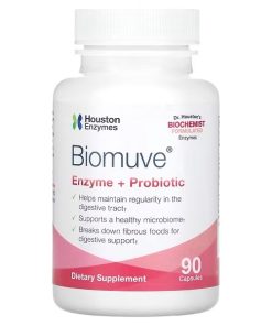 Houston Enzymes, Biomuve, Enzyme + Probiotic, 90 Capsules