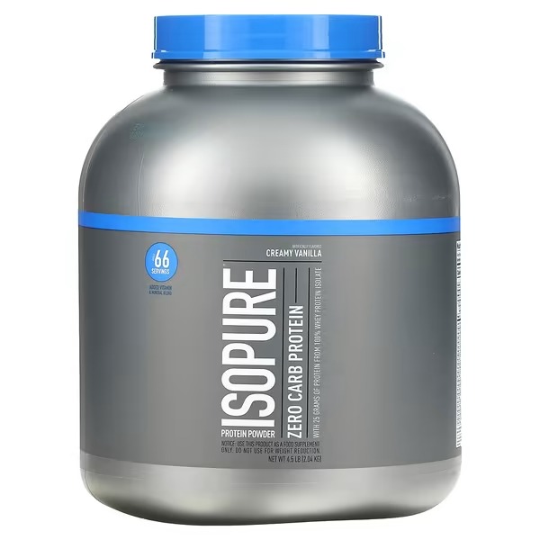 Isopure, Zero Carb Protein Powder, Creamy Vanilla, 4.5 lb (2.04 kg)