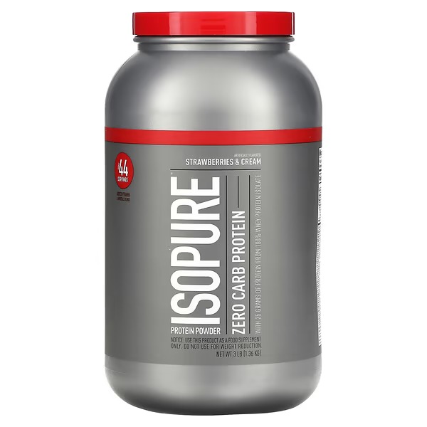Isopure, Zero Carb, Protein Powder, Strawberries & Cream, 3 lb (1.36 kg)