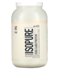 Isopure, Zero Carb, Protein Powder, Unflavored, 3 lb (1.36 kg)