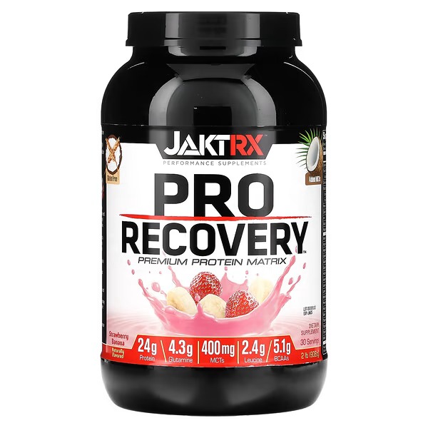 JAKTRX, Pro Recovery, Premium Protein Matrix, Strawberry Banana, 2 lb (908 g)