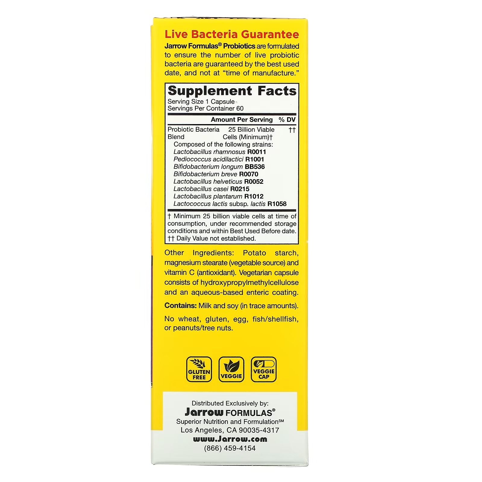 Jarrow Formulas, Jarro-Dophilus EPS, 25 Billion, 60 Enteroguard Veggie Caps_1