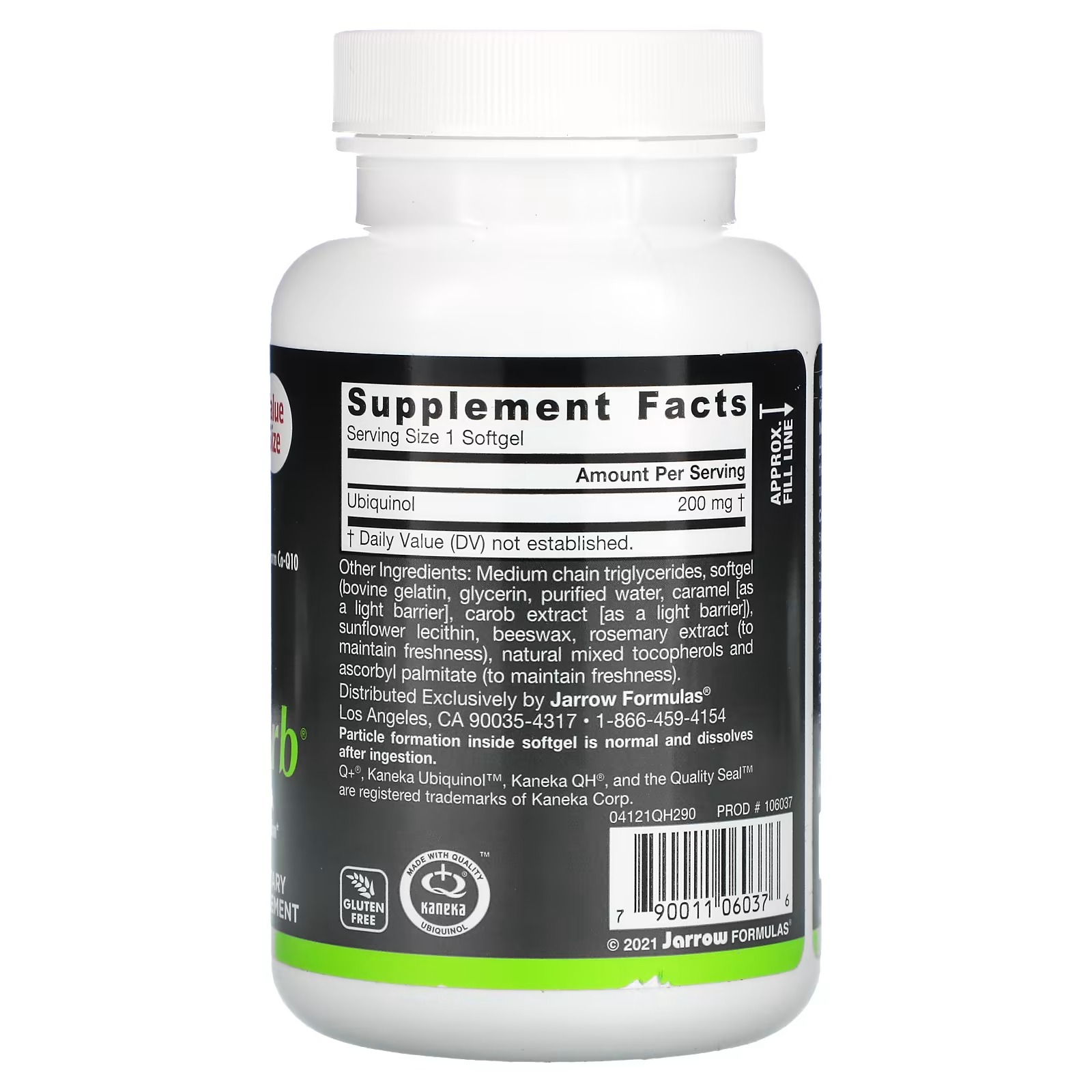 Jarrow Formulas, Ubiquinol, QH-Absorb, 200 mg, 90 Softgels_1